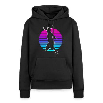 Handball Handball Player Women Handball - Women’s Premium Organic Hoodie - black - Front - Julia (174cm)
