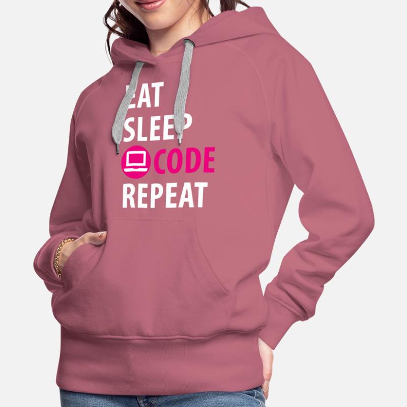 Programmeur, développeur, codeur Sweat à capuche Premium bio Femme