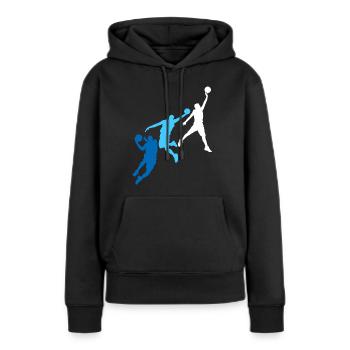 Basketball basketball basketball player - Women’s Premium Organic Hoodie - black - Front - Julia (174cm)