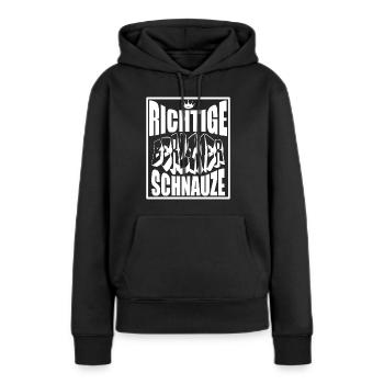 Berlin Souvenir Touristen Hauptstadt Metropole BLN - Frauen Premium Bio Hoodie - Schwarz - Vorne - Julia (174cm)