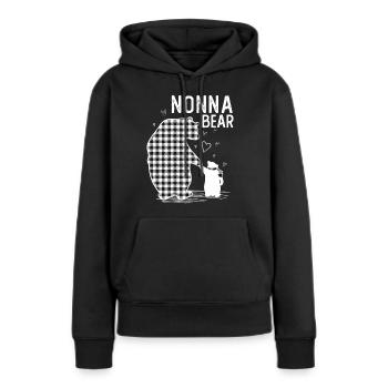 Nonna Bear - Women’s Premium Organic Hoodie - black - Front - Julia (174cm)
