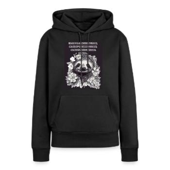 I'M NOT A MORNING PERSON, .... - Women’s Premium Organic Hoodie - black - Front - Julia (174cm)