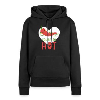 Vous êtes si piquants - Sweat à capuche Premium bio Femme - noir - Devant - Julia (174cm)