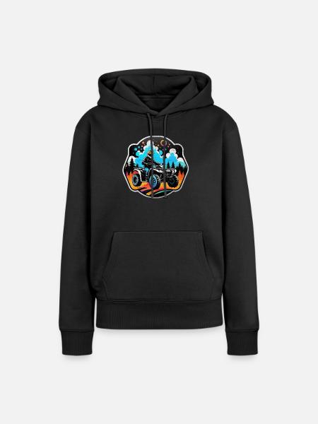 Quad & Offroad - Frauen Premium Bio Hoodie - Schwarz
