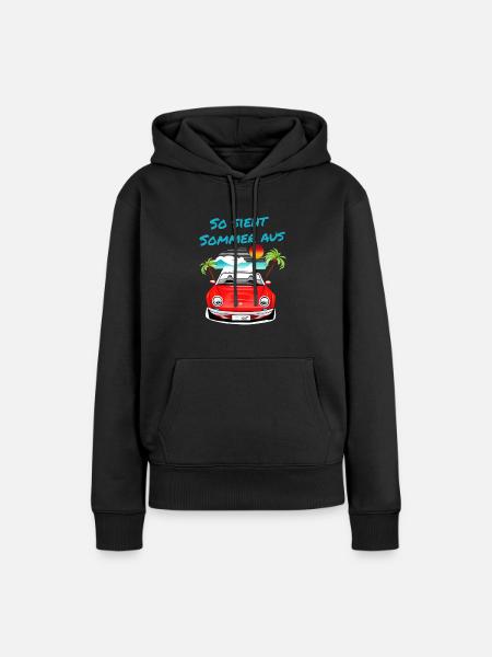 Cabriolet So sieht Sommer aus Cabrio Spaß Sonne - Frauen Premium Bio Hoodie - Schwarz