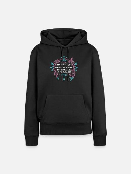 My Besties Kids May Be Feral - Women’s Premium Organic Hoodie - black