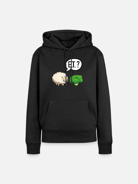 Sheep ET - Frauen Premium Bio Hoodie - Schwarz