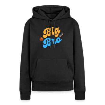 Big Bro - Frauen Premium Bio Hoodie - Schwarz - Vorne - Julia (174cm)