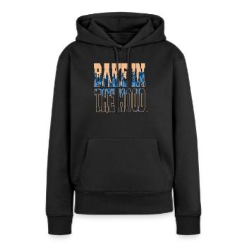pampered chef cook cool chef curry happy - Frauen Premium Bio Hoodie - Schwarz - Vorne - Julia (174cm)