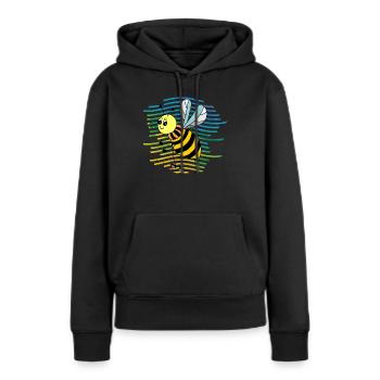 Insecte - Sweat à capuche Premium bio Femme - noir - Devant - Julia (174cm)