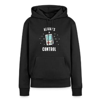 Spielekonsole Retro Konsole Gamer Nerd Ninten lol - Frauen Premium Bio Hoodie - Schwarz - Vorne - Julia (174cm)