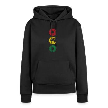 Feu trafic trafic cadeau enfants couleurs voiture colorée - Sweat à capuche Premium bio Femme - noir - Devant - Julia (174cm)