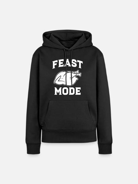 Festmodus - Frauen Premium Bio Hoodie - Schwarz