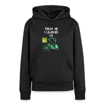 marie curie Wissenschaft Chemiker Chemie Geschenk - Frauen Premium Bio Hoodie - Schwarz - Vorne - Julia (174cm)