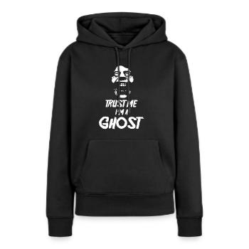 Croyez-moi je suis fantôme cadeau Halloween - Sweat à capuche Premium bio Femme - noir - Devant - Julia (174cm)