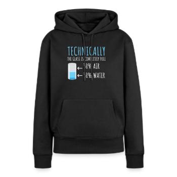 Nerdy gens mignon cadeau - Sweat à capuche Premium bio Femme - noir - Devant - Julia (174cm)