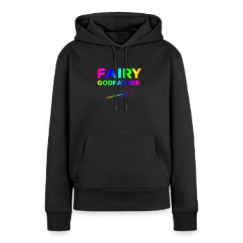 Feenhafter Pate - Frauen Premium Bio Hoodie - Schwarz - Vorne - Julia (174cm)