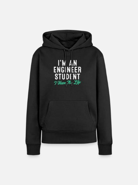 Ingenieur - Frauen Premium Bio Hoodie - Schwarz