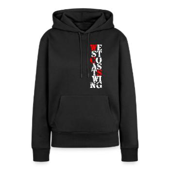 Cadeau de t-shirt de danse swing de la côte ouest - Sweat à capuche Premium bio Femme - noir - Devant - Julia (174cm)