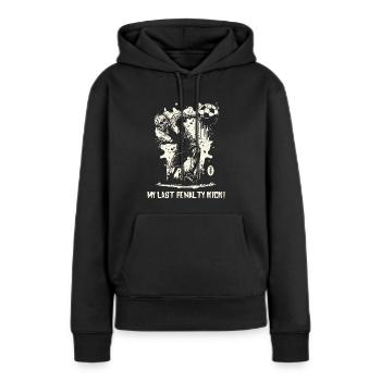 Ma dernière pénalité : Zombie Soccer - Sweat à capuche Premium bio Femme - noir - Devant - Julia (174cm)