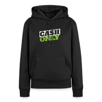 Échange d'argent seulement Millionaire Trader Stock Exchange - Sweat à capuche Premium bio Femme - noir - Devant - Julia (174cm)