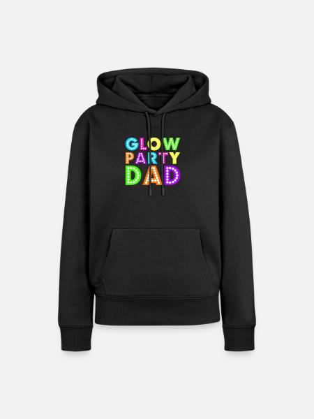 Glühender Party-Vati - Frauen Premium Bio Hoodie - Schwarz