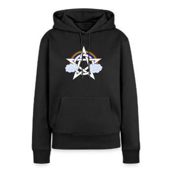 Heavy Metal Rock and Roll Musik Band Geschenk - Frauen Premium Bio Hoodie - Schwarz - Vorne - Julia (174cm)