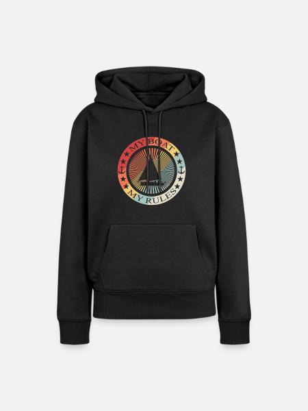 Segeln Sailing - Frauen Premium Bio Hoodie - Schwarz