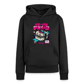 Hungry Sushi - Women’s Premium Organic Hoodie - black - Front - Julia (174cm)