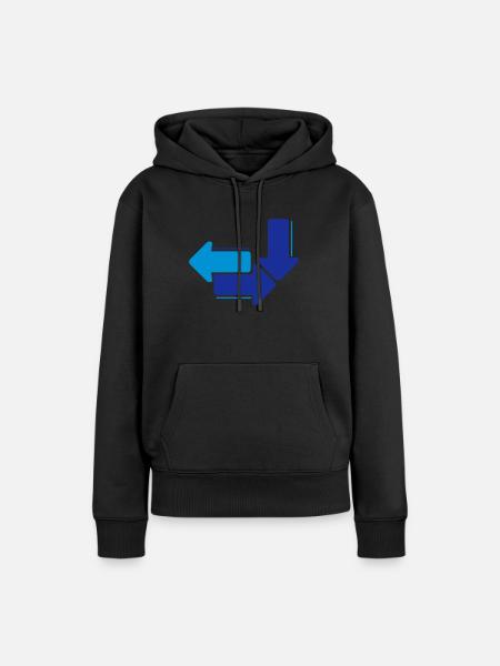 Pfeile - Frauen Premium Bio Hoodie - Schwarz
