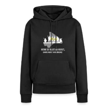 Soldat Militär Bundeswehr Mali Einsatz - Frauen Premium Bio Hoodie - Schwarz - Vorne - Julia (174cm)