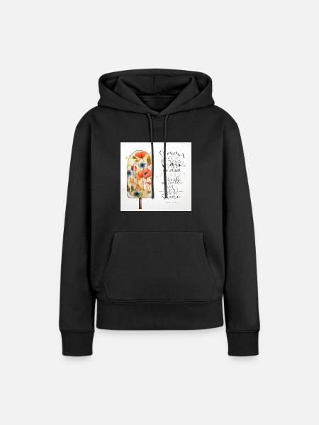 Sunshine - Frauen Premium Bio Hoodie - Schwarz