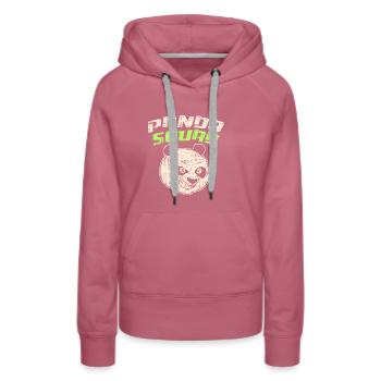 Panda Squad I Bär - Frauen Premium Bio Hoodie - Malve - Vorne - Isabella (175cm)
