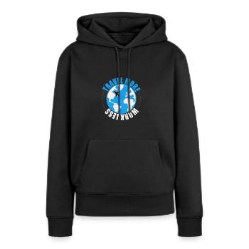 Reisen Reise Reisender Abenteuer Ferien Tourismus - Frauen Premium Bio Hoodie - Schwarz - Vorne - Julia (174cm)
