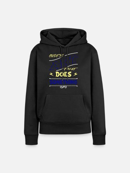 computer language - Frauen Premium Bio Hoodie - Schwarz