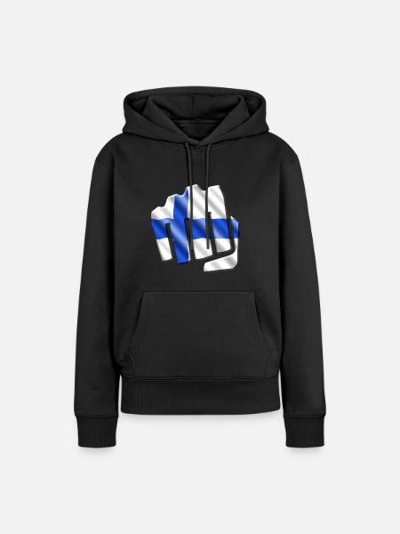 Finnland - Frauen Premium Bio Hoodie - Schwarz