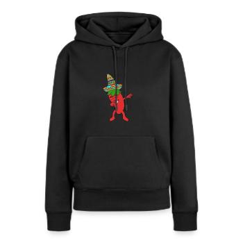 Chilli Mexiko Dab Dabbing chilli scharg spicy new - Frauen Premium Bio Hoodie - Schwarz - Vorne - Julia (174cm)