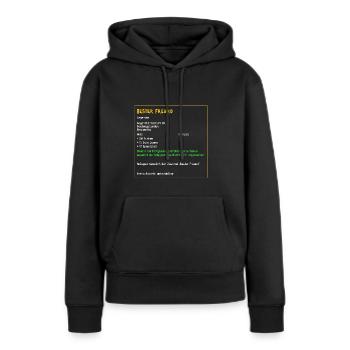 Legendärer Bester Freund Kumpel Legendär Held PC - Frauen Premium Bio Hoodie - Schwarz - Vorne - Julia (174cm)