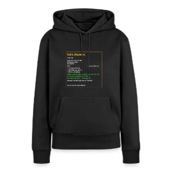 Legendäre feste Freundin Liebe Beziehung verliebt - Frauen Premium Bio Hoodie - Schwarz - Vorne - Julia (174cm)