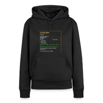 Legendäre Katzenmama Legendär Katzen Tiere Cat - Frauen Premium Bio Hoodie - Schwarz - Vorne - Julia (174cm)