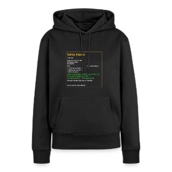 Legendärer fester Freund Liebe Beziehung verliebt - Frauen Premium Bio Hoodie - Schwarz - Vorne - Julia (174cm)
