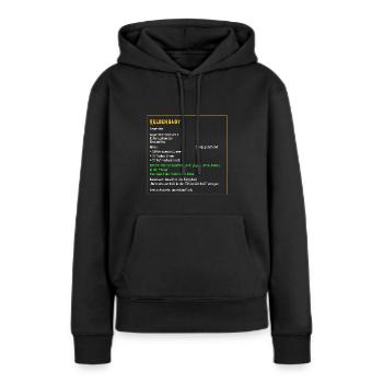 Legendaeres Heldenbaby Legendaer Baby Held PC Zock - Frauen Premium Bio Hoodie - Schwarz - Vorne - Julia (174cm)