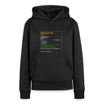 Legendäre große Schwester Familie Seele Legendär - Frauen Premium Bio Hoodie - Schwarz - Vorne - Julia (174cm)