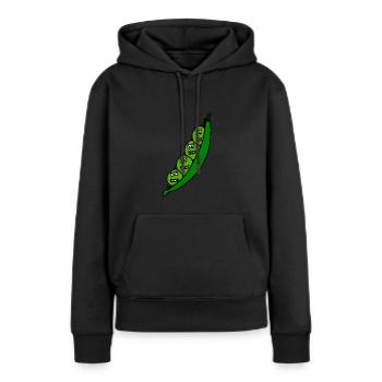 Pois pod enfants mignons mignon cadeau drôle - Sweat à capuche Premium bio Femme - noir - Devant - Julia (174cm)