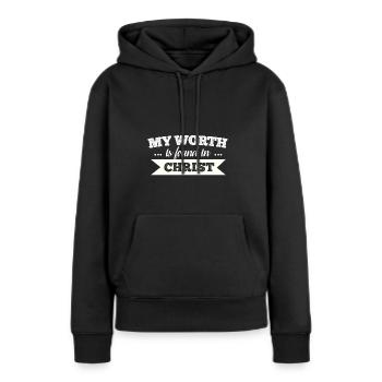 Christ - Frauen Premium Bio Hoodie - Schwarz - Vorne - Julia (174cm)