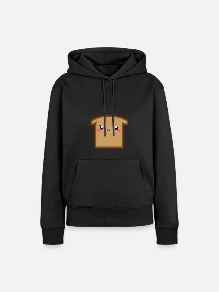 Brot - Frauen Premium Bio Hoodie - Schwarz