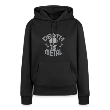 Death Metal - Frauen Premium Bio Hoodie - Schwarz - Vorne - Julia (174cm)
