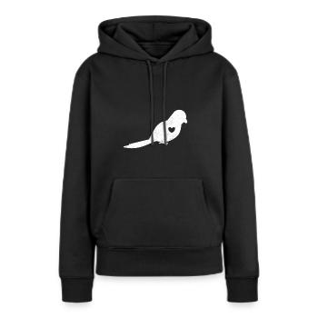 Vogel Heimische Vögel Singvogel Amsel Geschenk - Frauen Premium Bio Hoodie - Schwarz - Vorne - Julia (174cm)
