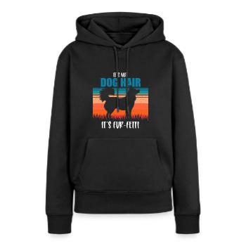 Alaskan Klee Kai - Frauen Premium Bio Hoodie - Schwarz - Vorne - Julia (174cm)