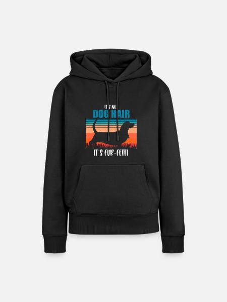 Basset Hound - Frauen Premium Bio Hoodie - Schwarz